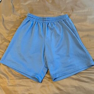 blue shorts size YL